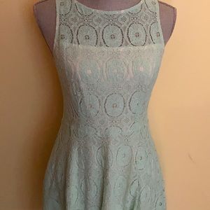 Mint lace dress size medium